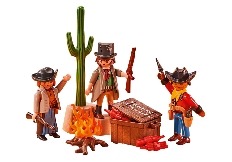 Playmobil @ @ @ @ blue hat western cowboy indian @ @ @ @ town sheriff 