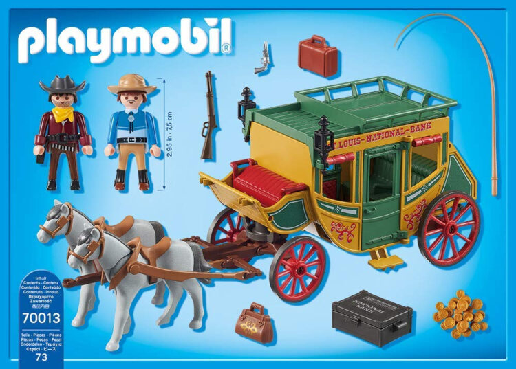western-barrel & support tan with hooks carts b746 Playmobil 