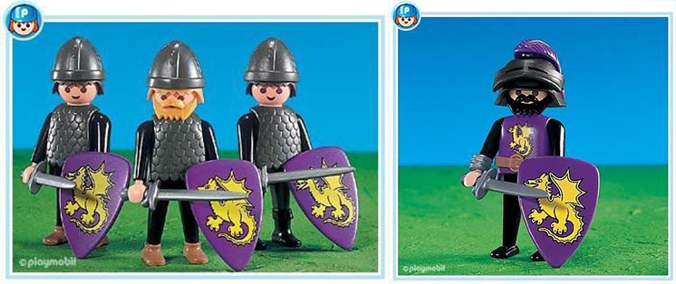 Playmobil medieval knights, add-on set 7671 and 7672