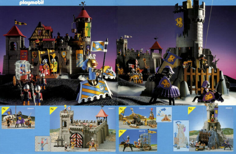 Playmobil medieval knights, catalog from 1993