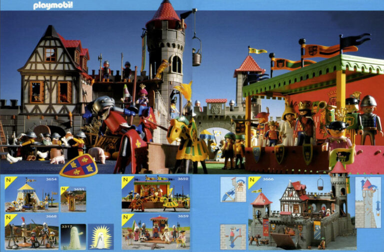 Playmobil medieval knights, catalog from 1993