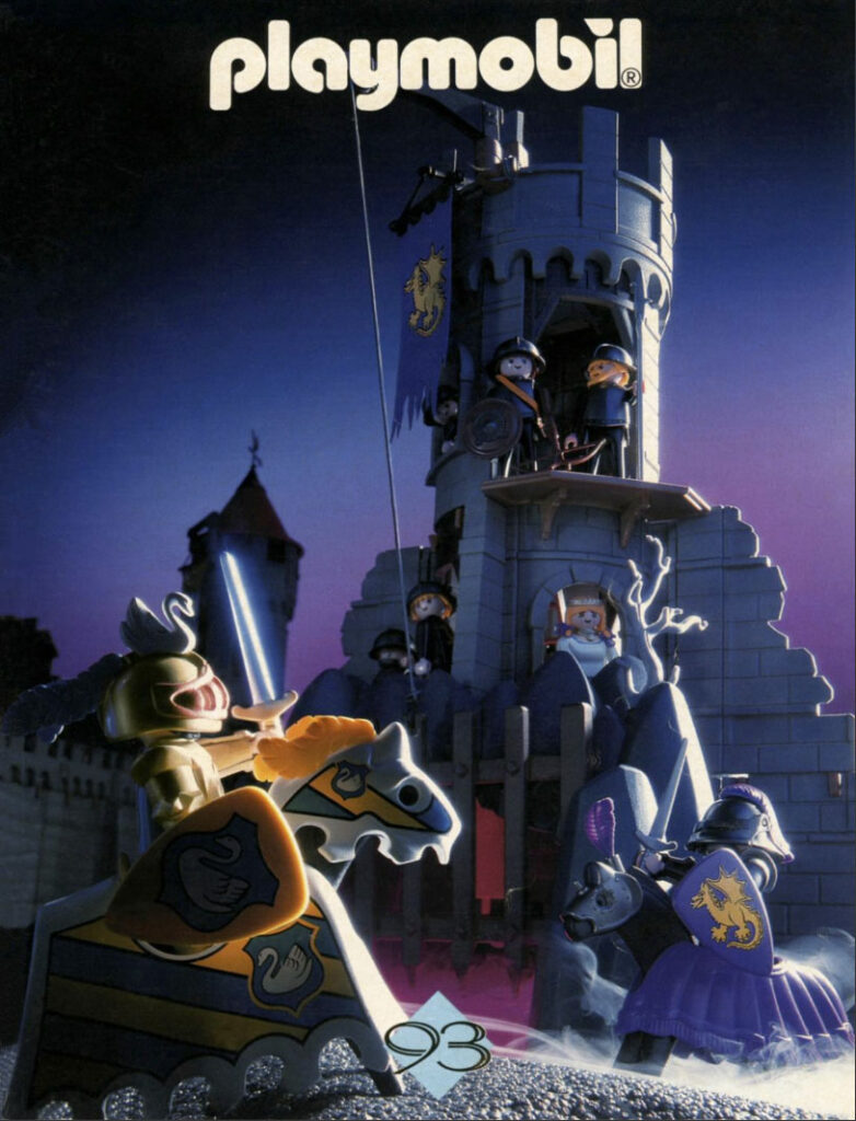 Beautiful cover art, from the 1993 Playmobil catalog. 