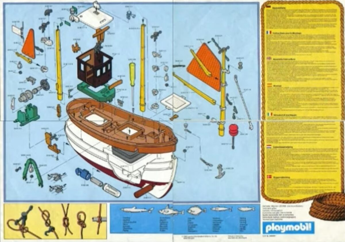 Playmobil bateau de pêche Susanne 3551 Geobra 1983 - Label Emmaüs Playmobil bateau de pêche Susanne 3551 Geobra 1983 - Label Emmaüs