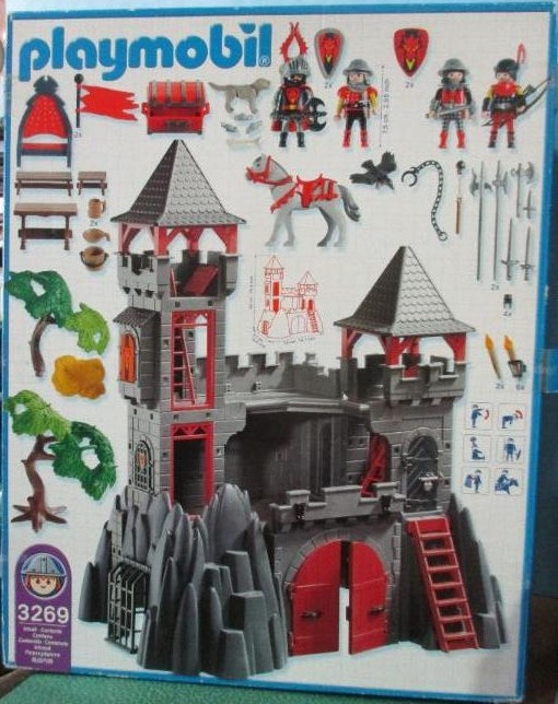 Ideal for playmobil 3d 3269 window bar fortress castle 