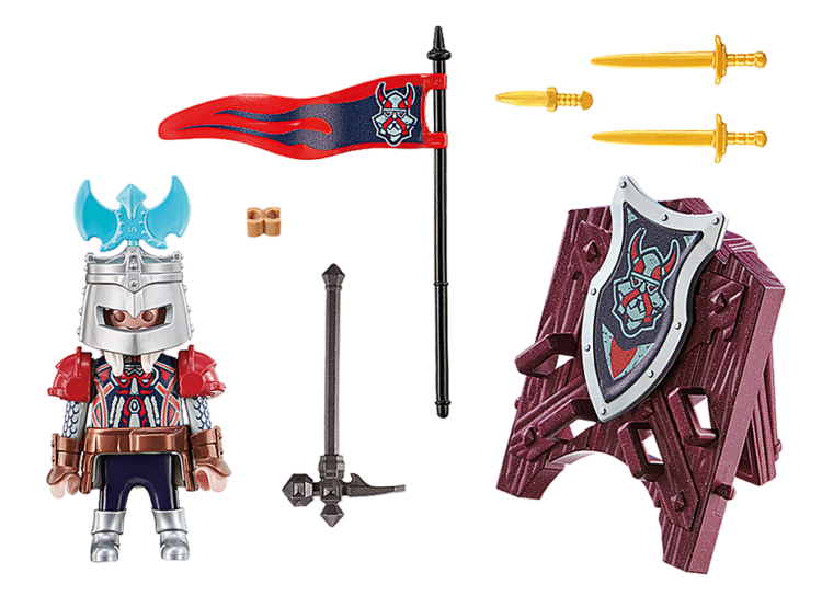 1 playmobil knight accessory medieval soldier shield and sword viking eagle 